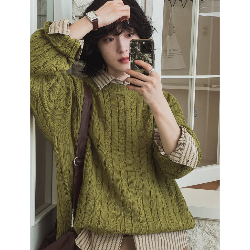 Knit Crewneck Sweater Men