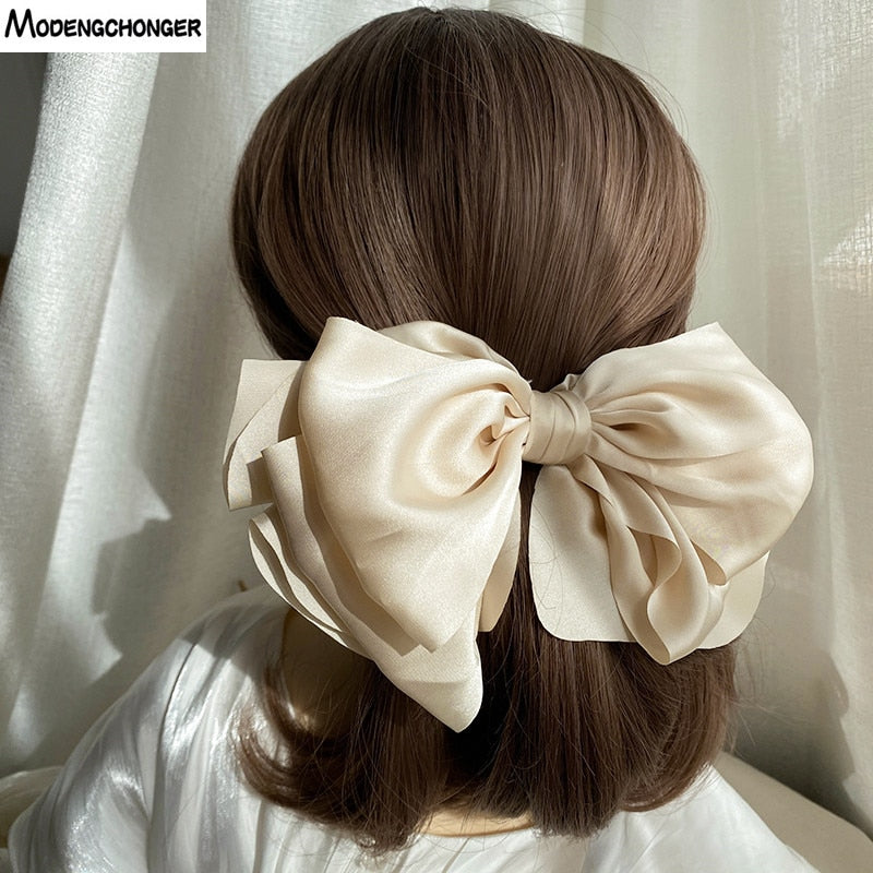 Velvet Bowknot Hair Clips
