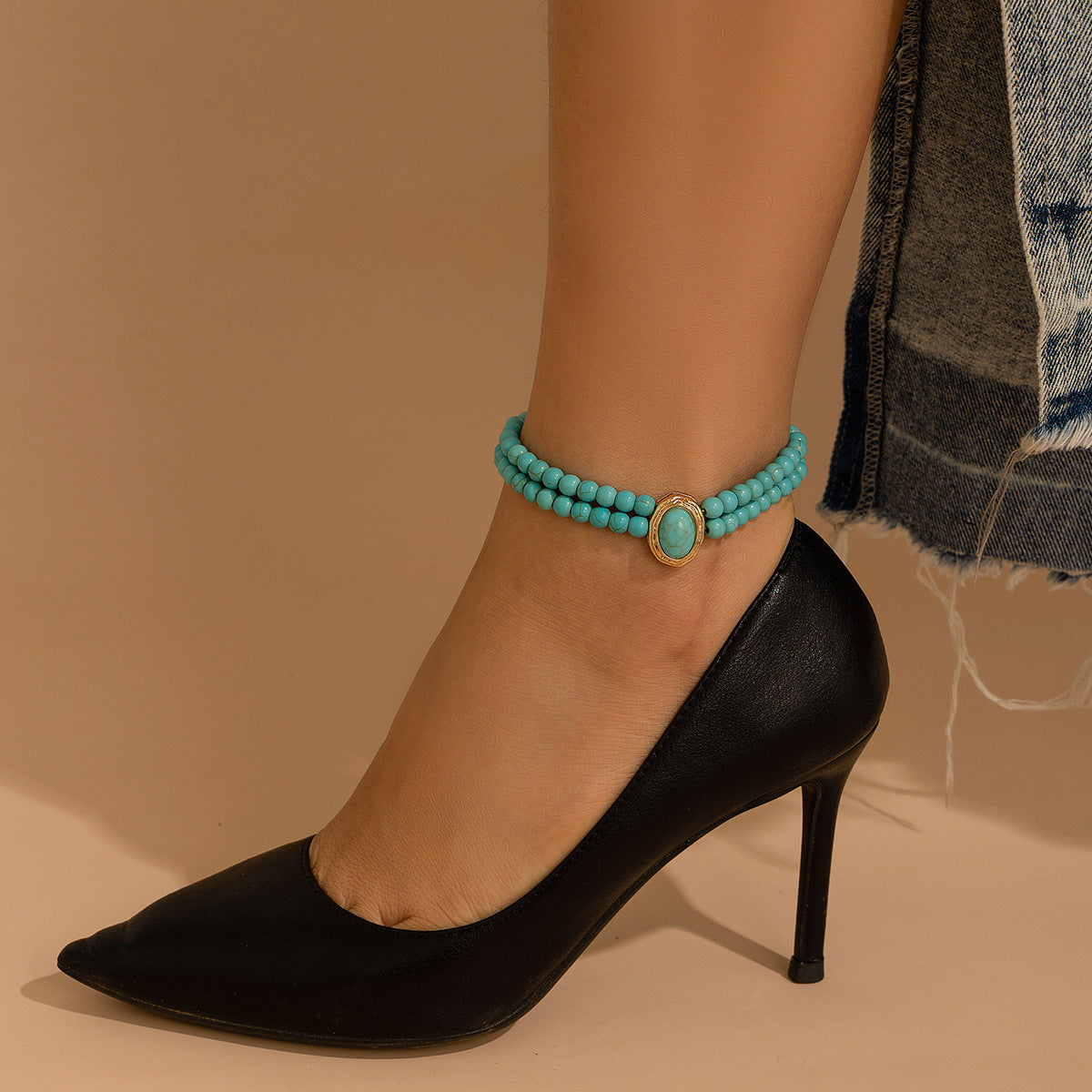 Pearl ankle chain