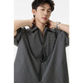 Checkered Short Sleeve Shirt for Men