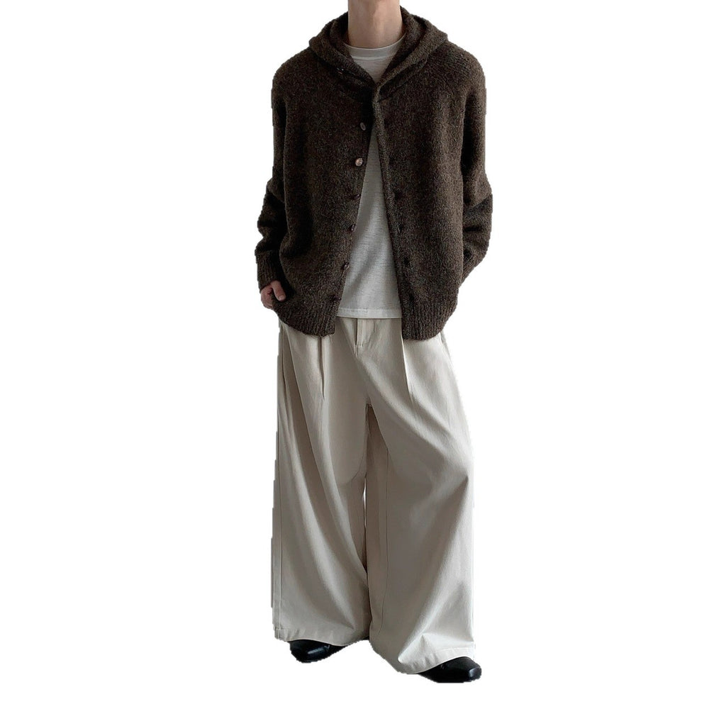 Thick Hooded Cardigan Sweater