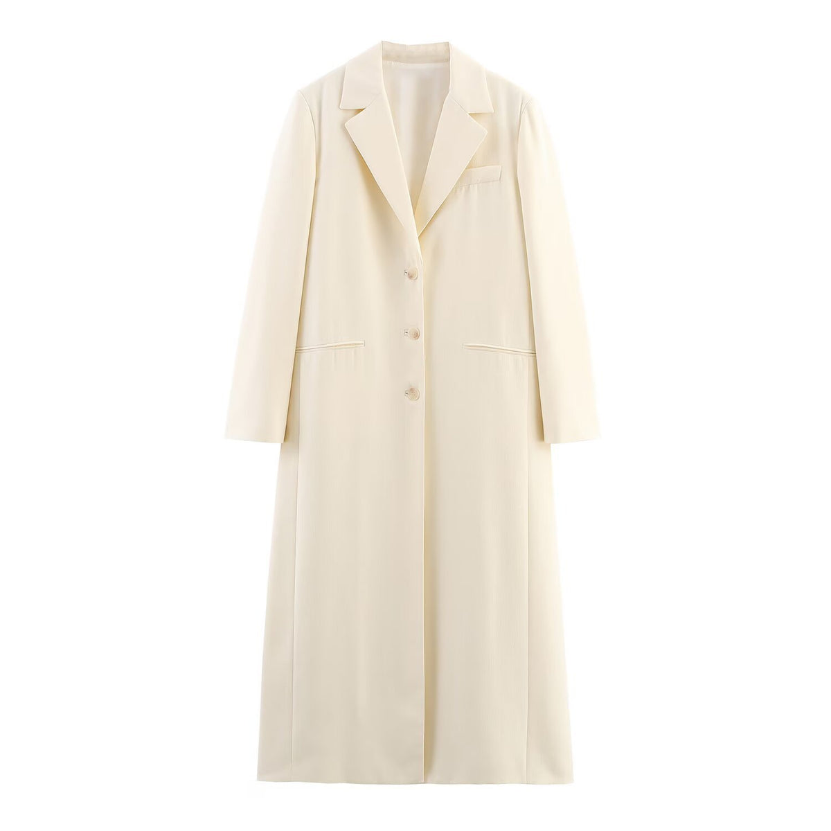 Solid color long coat