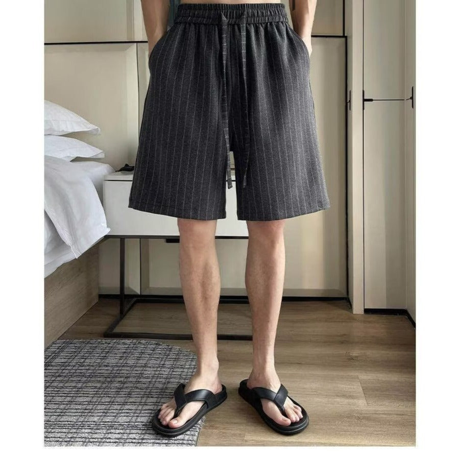 Preppy Style Striped Shorts Men