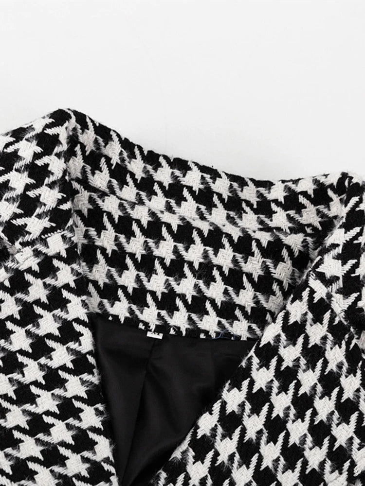 Patchwork Lace Up Coats