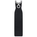 Womens Black Sleeveless Sling Dress