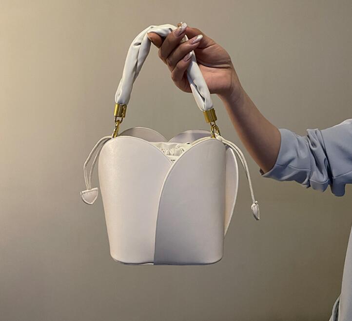 Women's Petal Soft Drawstring Bucket Bag