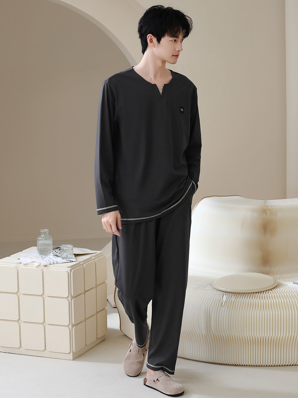 Men in pajamas