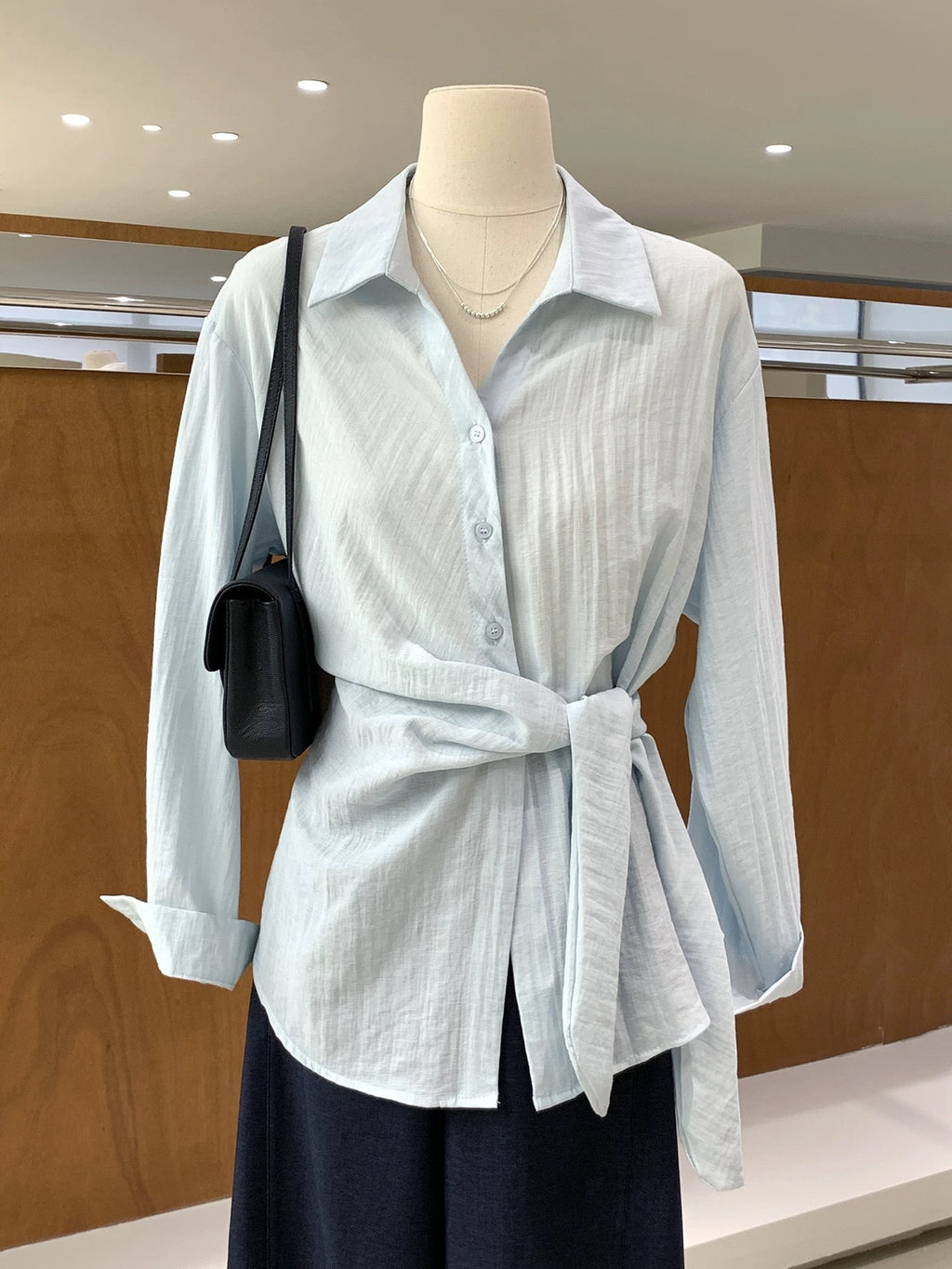 Button-Down Linen Blouse