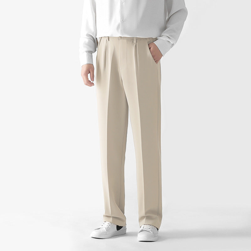 Comfortable ironless suit pants for men