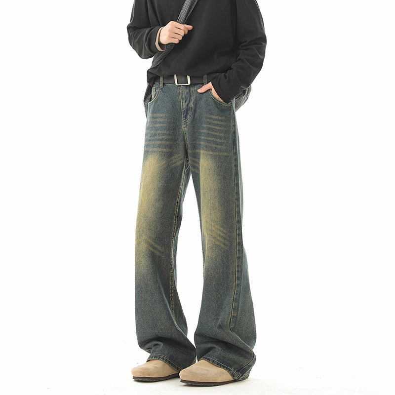 Vintage Denim Pants Men