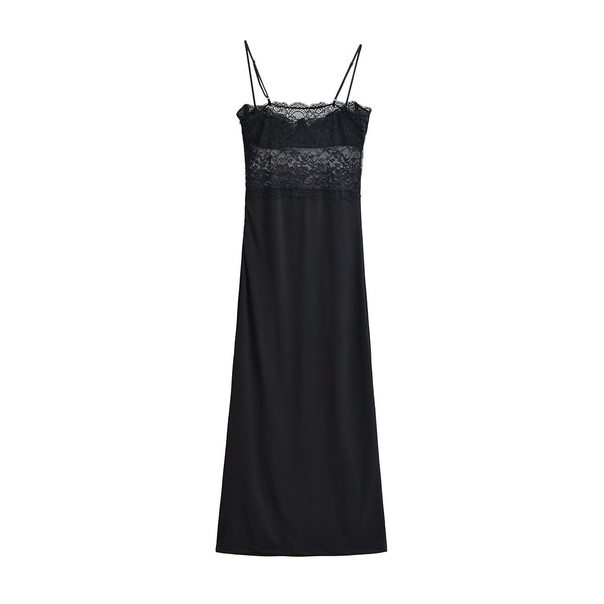 Lace patchwork camisole dress