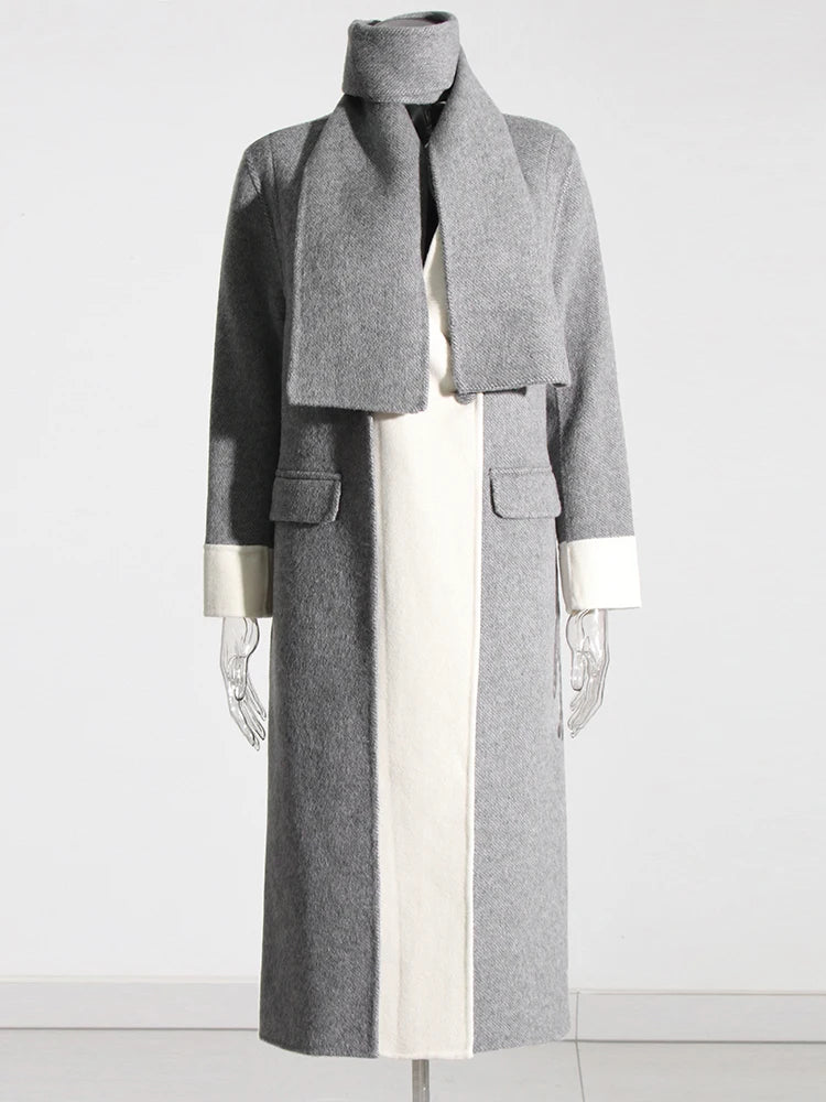 Colorblock Casual Coats
