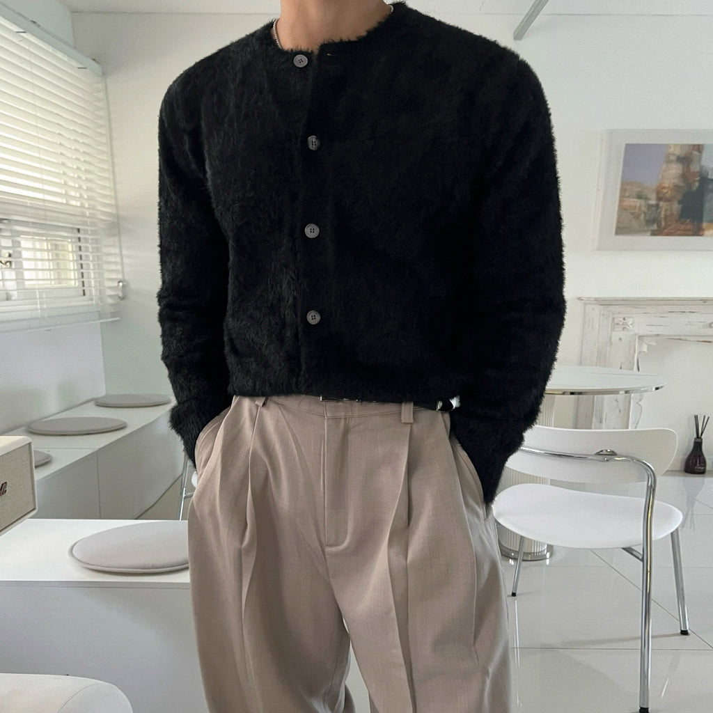 Vintage Knit Cardigan Men