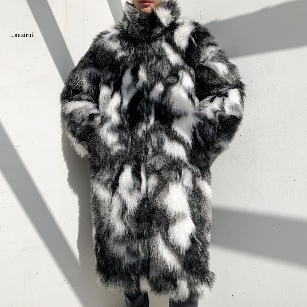 Camouflage Thick Fur Collar Coats
