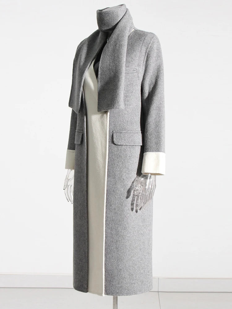 Colorblock Casual Coats