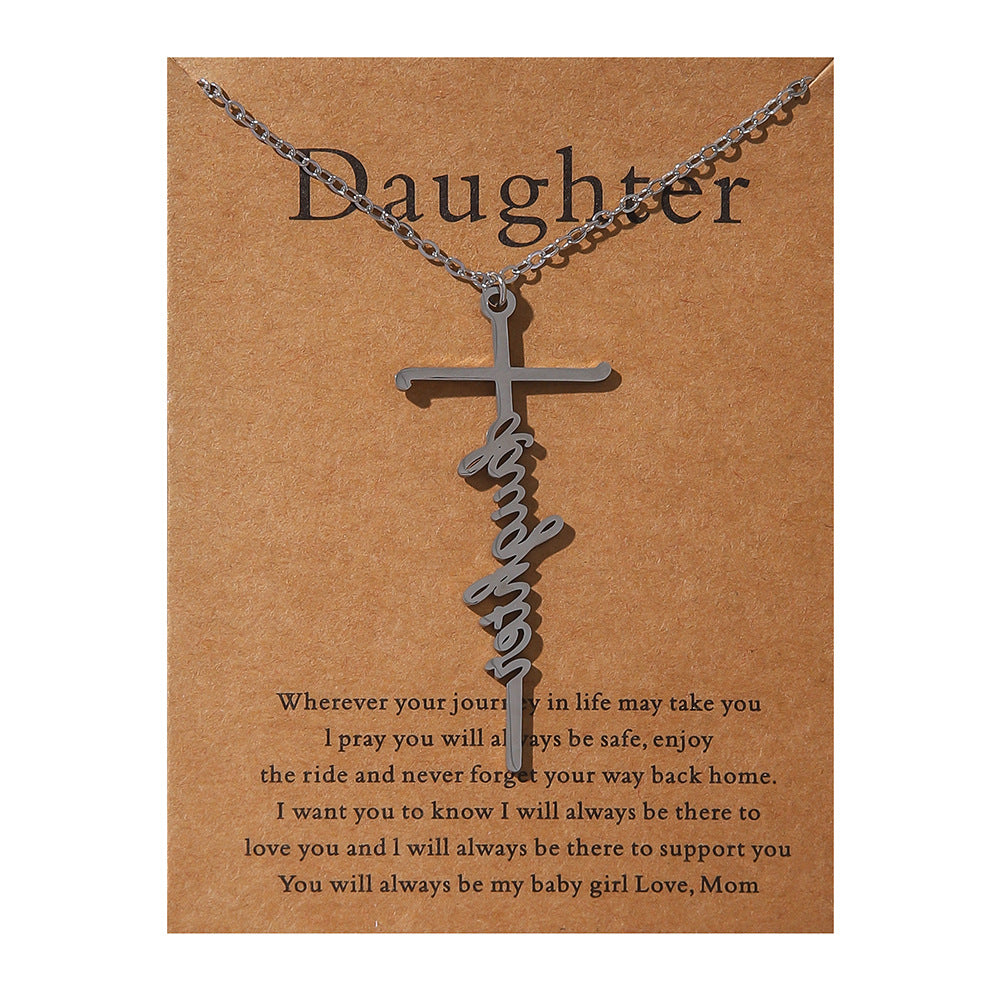 Faith Religious Cross Collarbone Chain