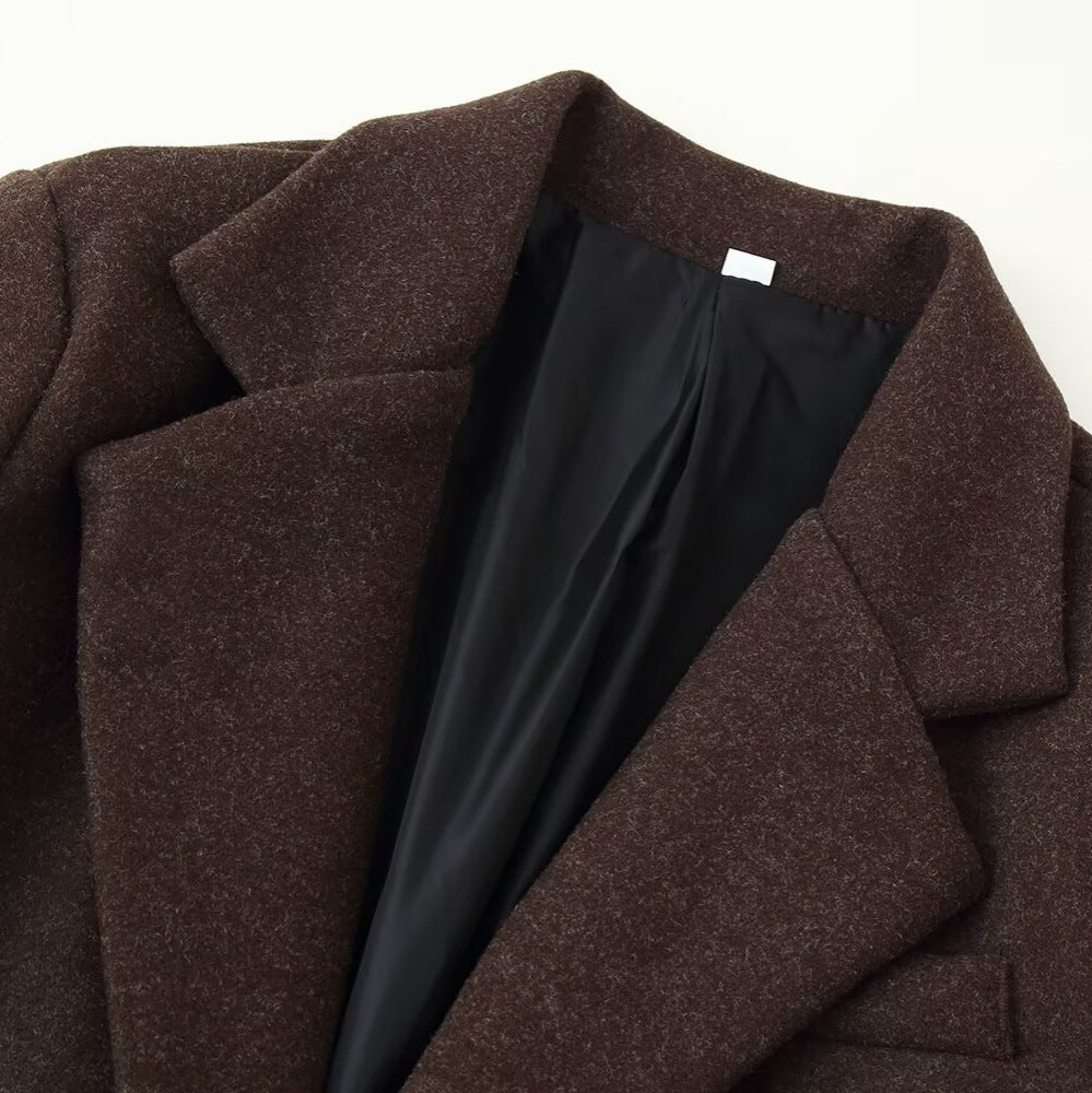 Long woolen coat