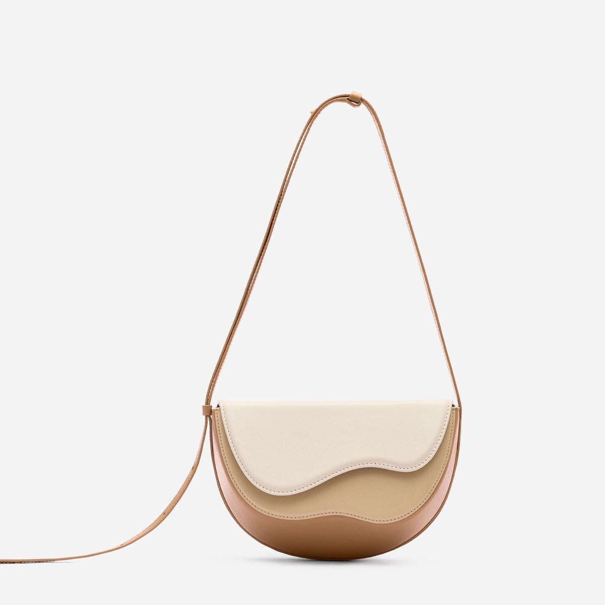 Spliced Single Shoulder Contrast Bag