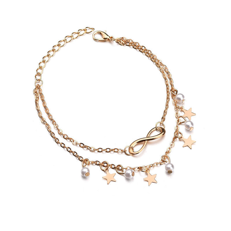 Double Layer Beach Anklet