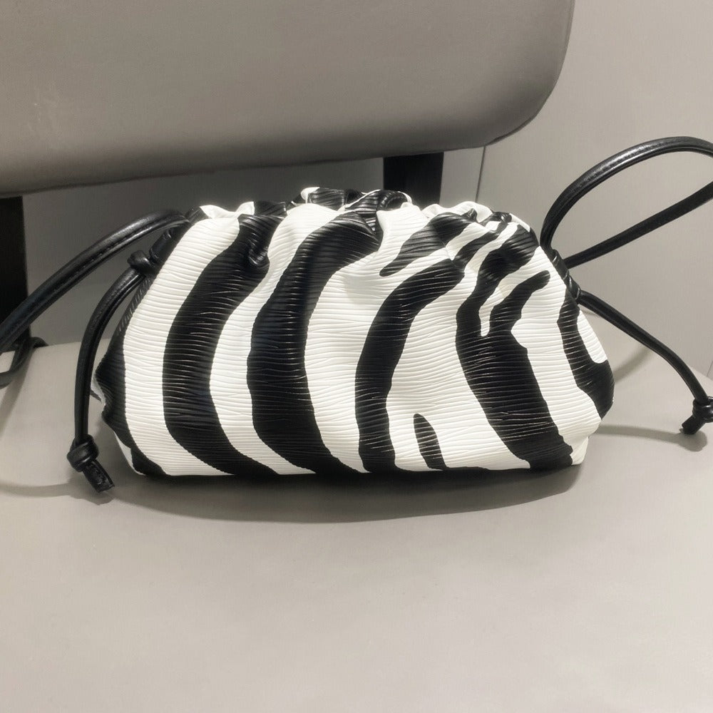 Cloud Bag Zebra Pattern Shoulder Bag