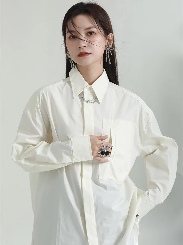 Long Sleeve Casual Loose Shirts For Women