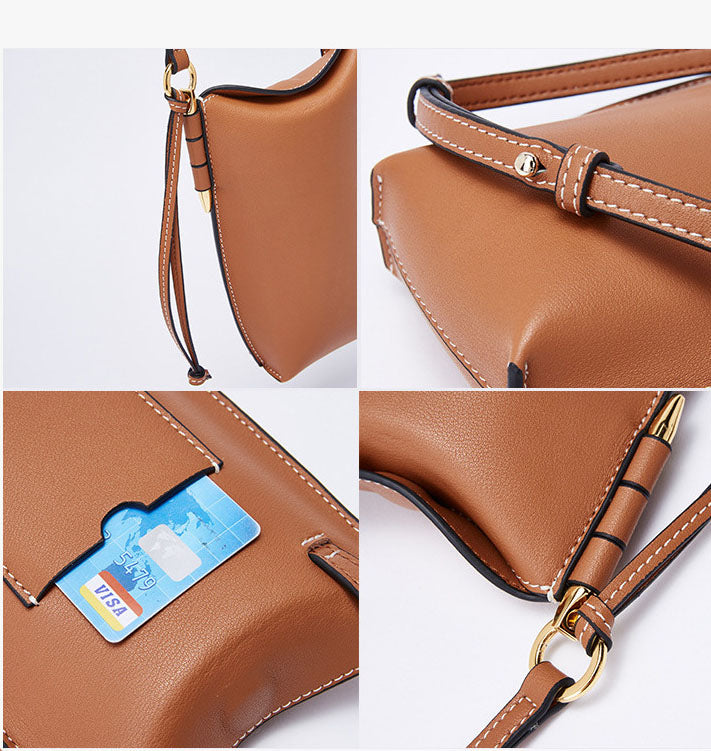 Mini Retro Leather Shoulder Bag